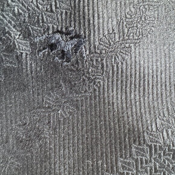 Black Textured Jacquard Men’s Tie — Classic Medium Width, Formal/Business - Picture 2 of 2